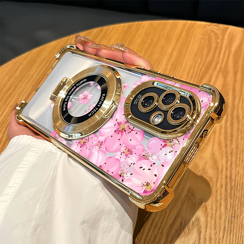 Funda de teléfono suave a prueba de golpes para Infinix Smart 20 10 Plus 7 HD 5 6 8 Pro, soporte transparente con revestimiento, cubierta trasera con pintura de flores