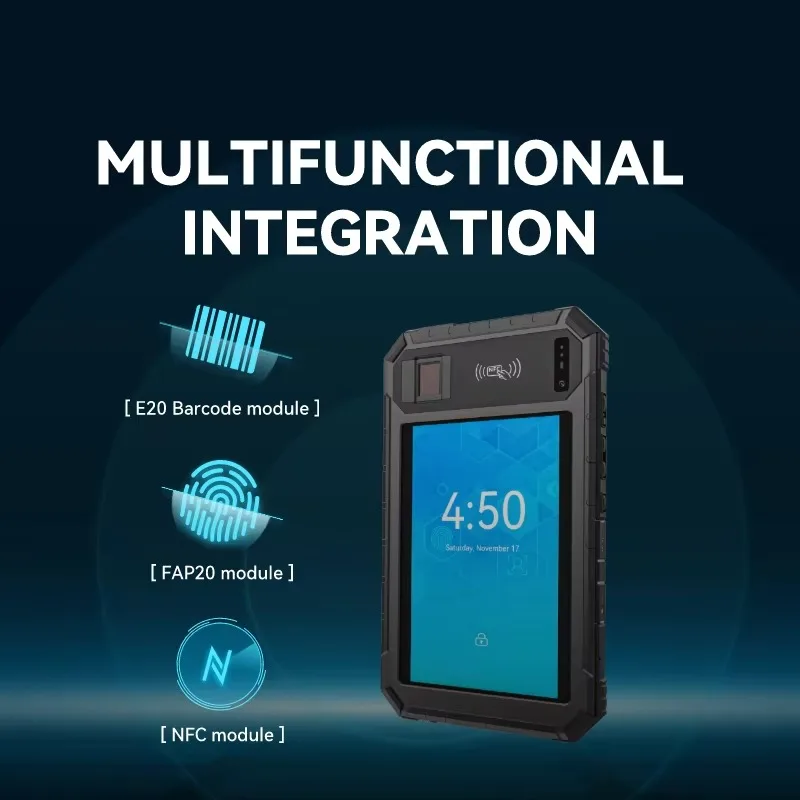 B81 Waterproof Android Tablet 14000 mAh USB Type C 8GB Octa Core Memory 128GB Financial Barcode Anti-Device MTK 128GB Memory