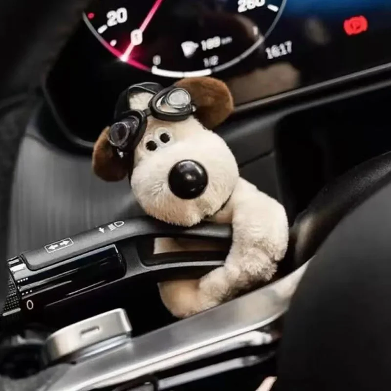 Cartone animato carino guardaroba decorazione bambola indicatore di direzione per auto tergicristallo ciondolo decorazione interna auto peluche bambola auto