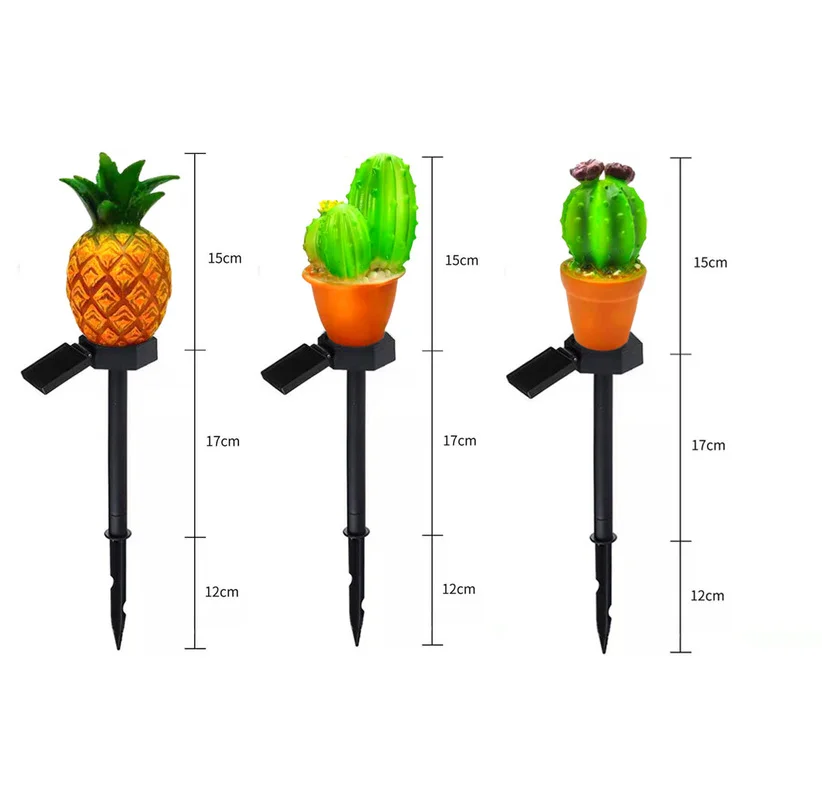 Solar led light outdoor LED Pineapple Cactus Lawn Light Waterproof garden lights outdoor Landscape Lighting Gardening decoration