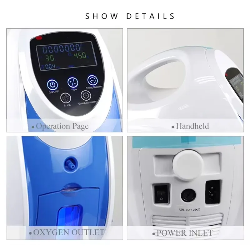 STLF LZS 98% O2toderm الأكسجين آلة الوجه الأكسجين جت قشر أقنعة أنيون الأكسجين جهاز للعناية بالوجه LED قبة آلة الوجه #5