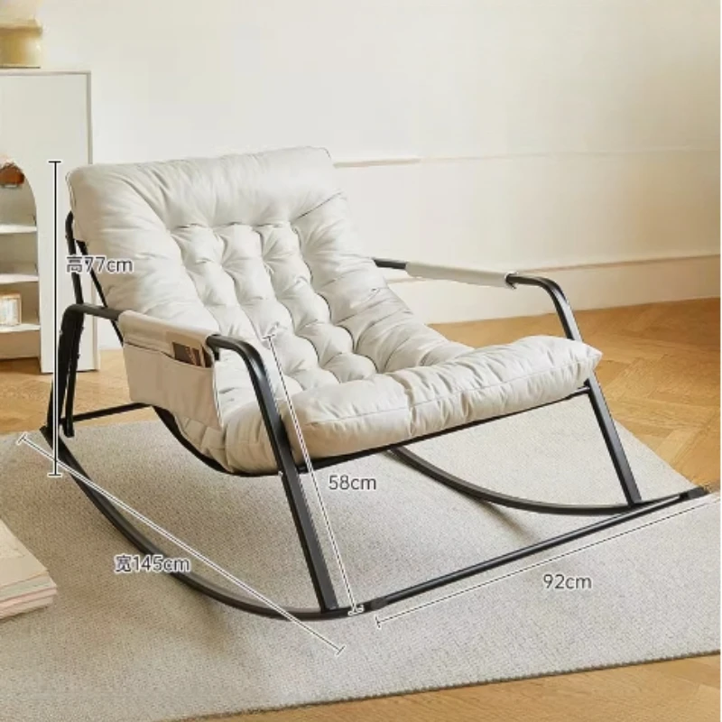 Large Luxury Design Living Room Chairs Nordic Modern Floor Recliner Chairs Nordic Luxury Sillas Mecedoras Bedroom Furniture