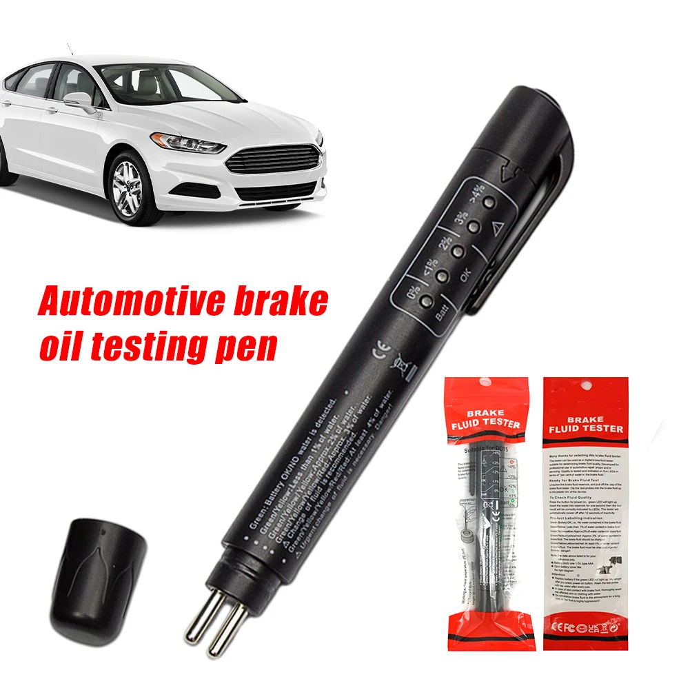 

Car Brake Fluid Test Pen 5 LED Indicator DOT 3 DOT 4 DOT 5 Brake Fluid Tester Car Brake Oil Testing Tool