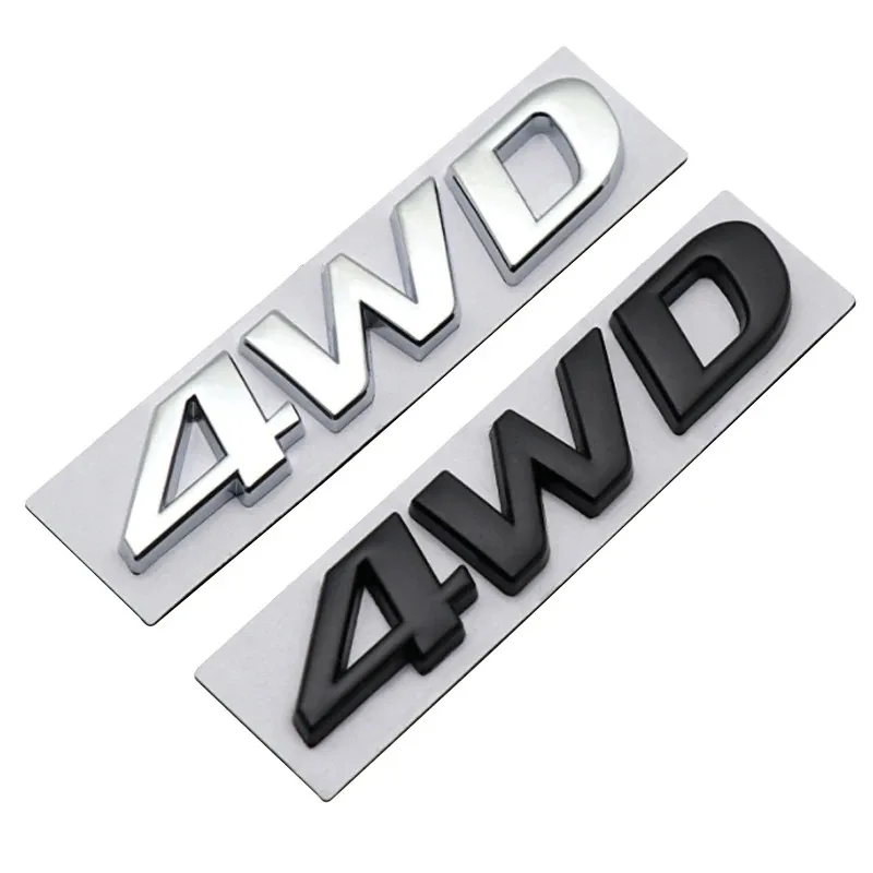 

3D Metal Car 4WD Logo For Hyundai IX25 IX35 i20 i30 Tucson Santafe personality four-wheel drive tail label stickers Trunk letter