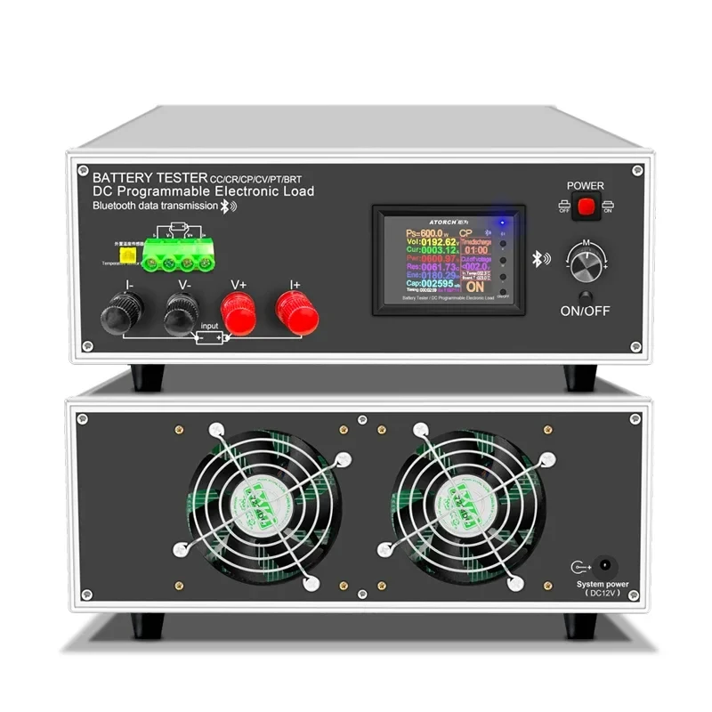 

DLB-0W 0V A Lithium Lead-Battery Capacity Electronic Load Power Tter Discharge Meter Car Check Tools