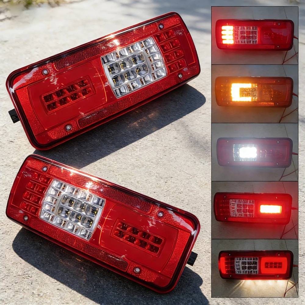 1Pc Luz Traseira LED 24V para Iveco Stralis Trakker 2016+ Luz de Cauda para Caminhão OE 5802000767 5802240296 Peças de Reposição