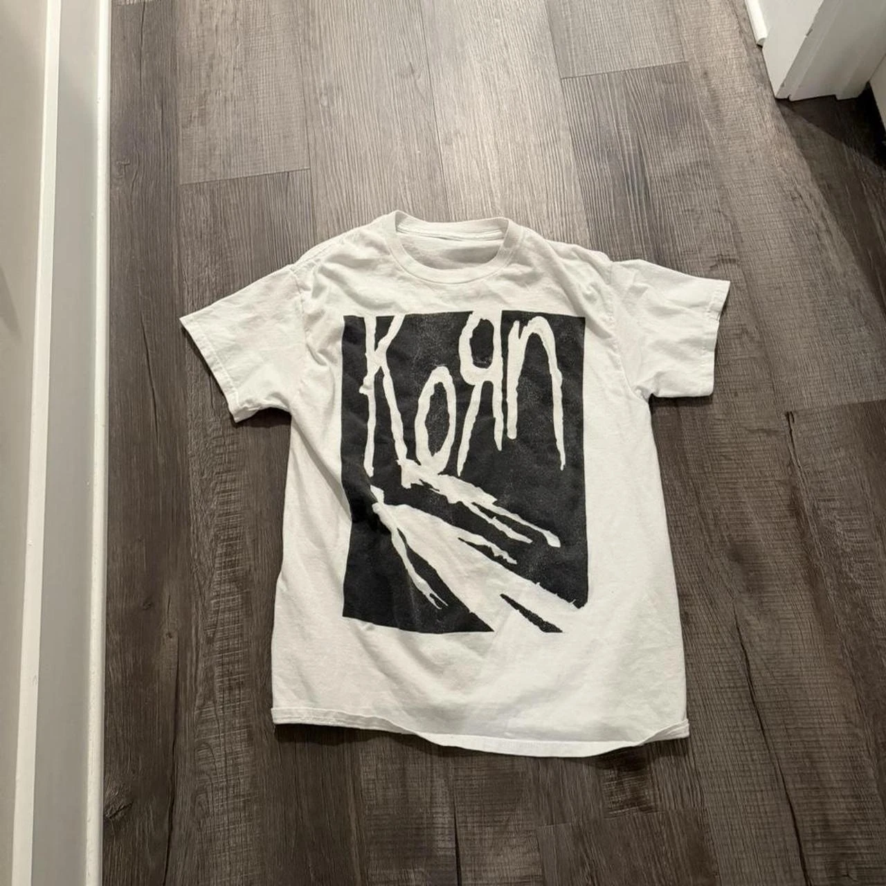 Korn Follow The Leader Cotton Printed T-Shirt Double-Sided Metal Band Tee Men's and Women's Oversize Couple Tee Tops