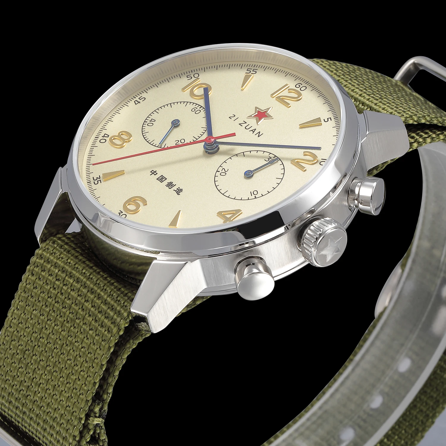 TOPHILL Vintage Classic Aviator 21 Zuan seagull ST1901 Movement