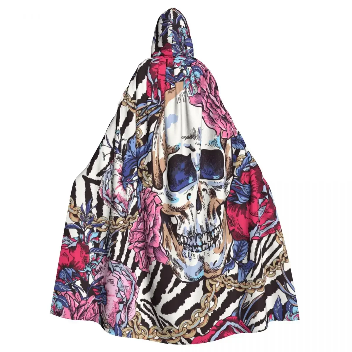 

Накидка вампира для взрослых, халат с капюшоном, день мертвых, винтажная гламурная иллюстрация, Хэллоуин, полная длина, косплей