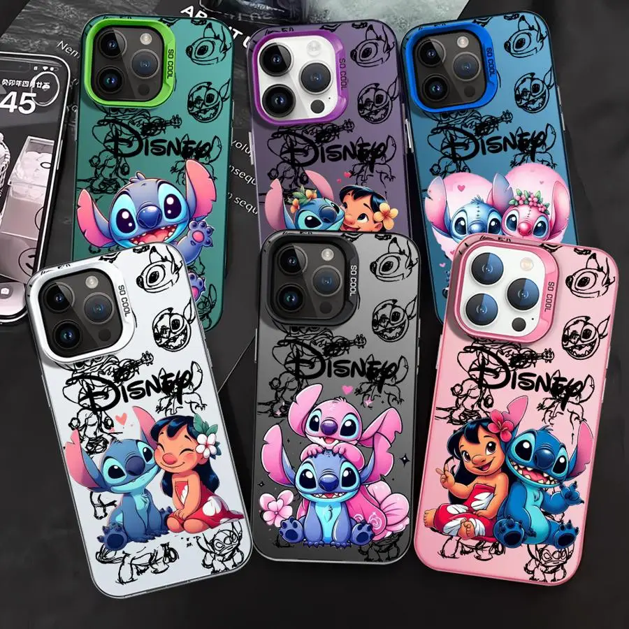 Cute Disneys Stitchs Phone Case for Xiaomi Redmi Note 7 8 9 9S 10 11 12 13 Pro Plus 4G 5G Anti Fall Matte Back Cover