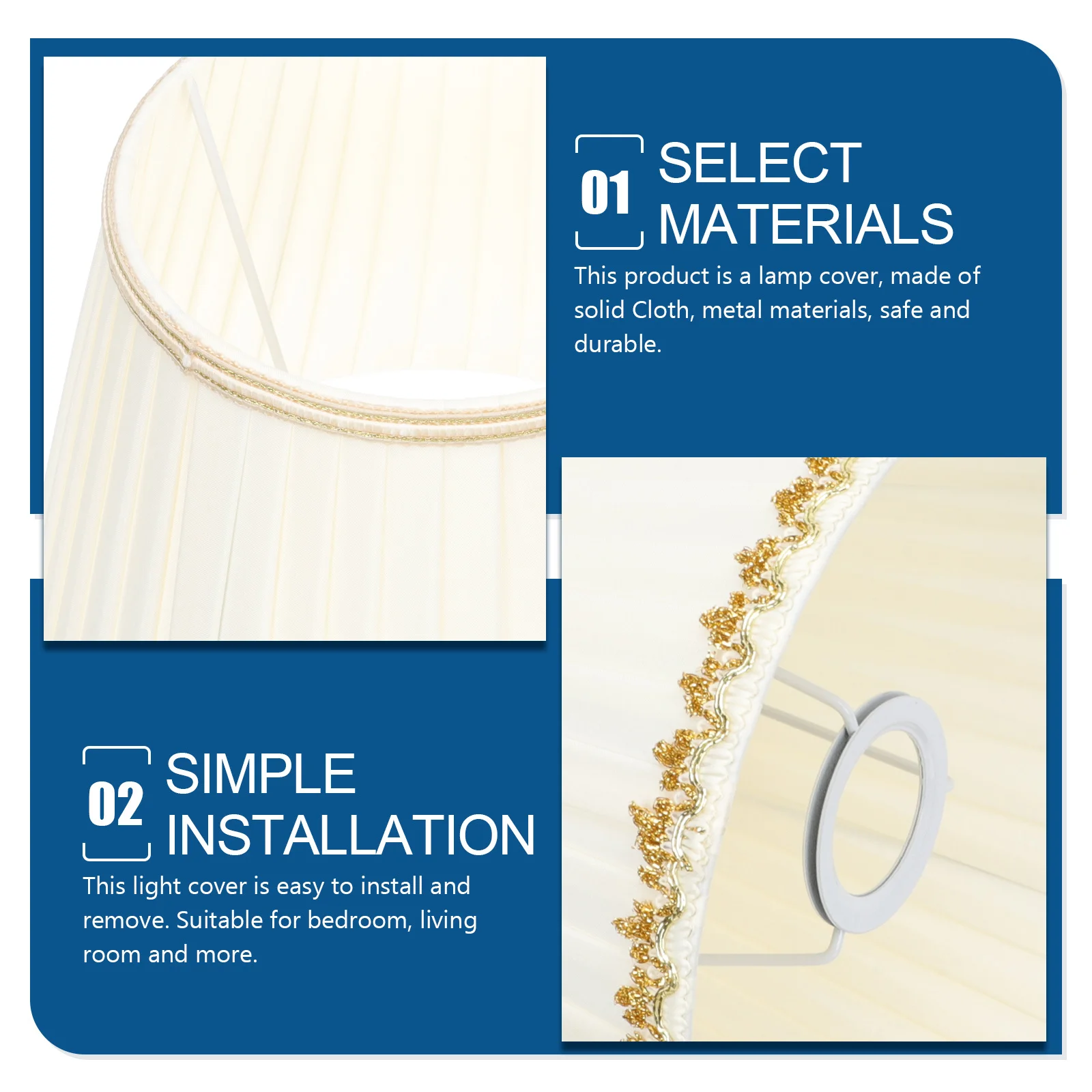 

Винтажный тканевый абажур для настенного светильника E27, цоколь для внутреннего освещения, декор для спальни, гостиной, барабанный абажур, сменный абажур