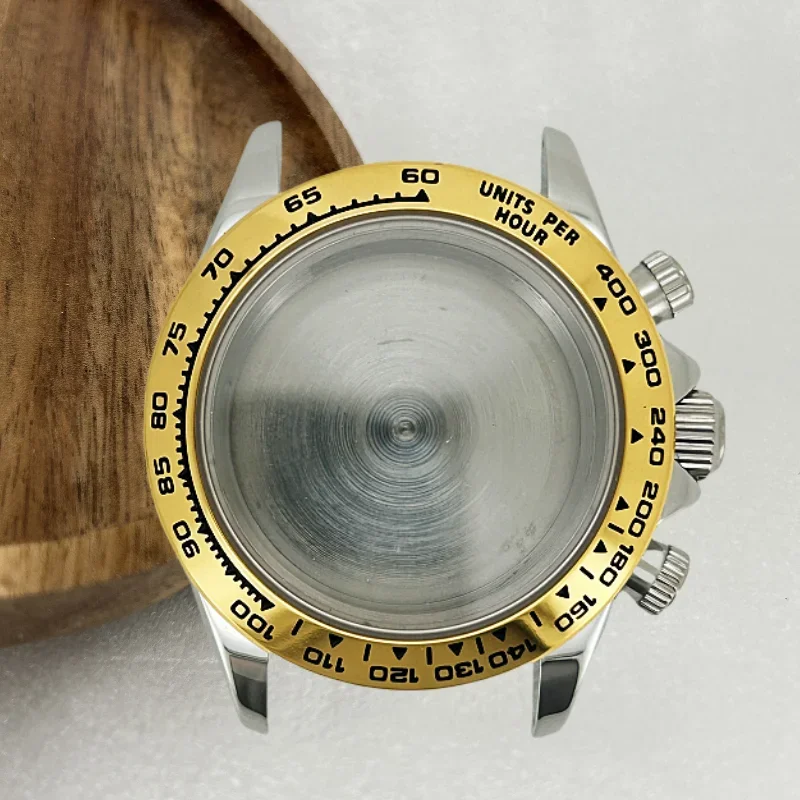 متعددة الوظائف وردة ذهبية ساعة ذهبية حالة الياقوت كريستال سوار Endlink ل دايتونا VK63/64 حركة أجزاء السيراميك 29.5 مللي متر الطلب #1