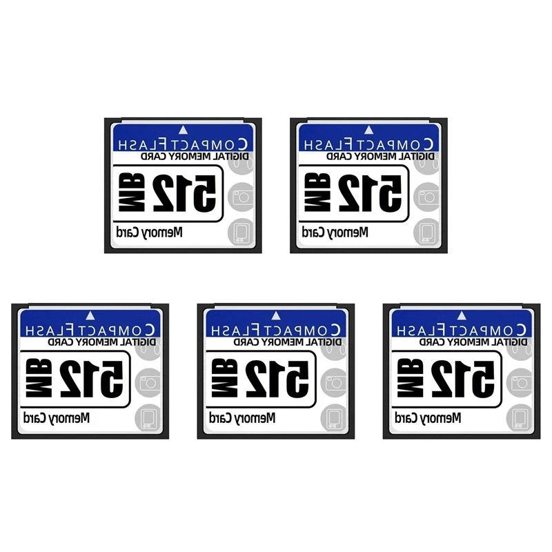 ULBS 5X 512MB Compact Flash Memory Card For Camera, Advertising Machine, Industrial Computer Card