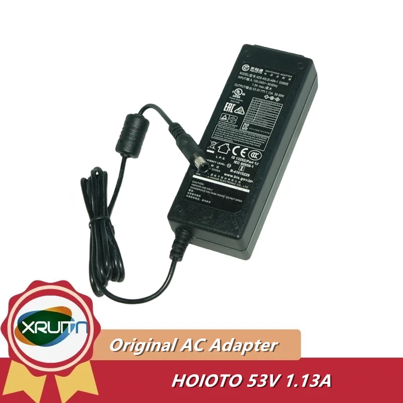 Genuine HOIOTO 53V 1.13A AC DC Switching Adapter ADS-65LSI-48N-1 59.89W Charger Power Supply