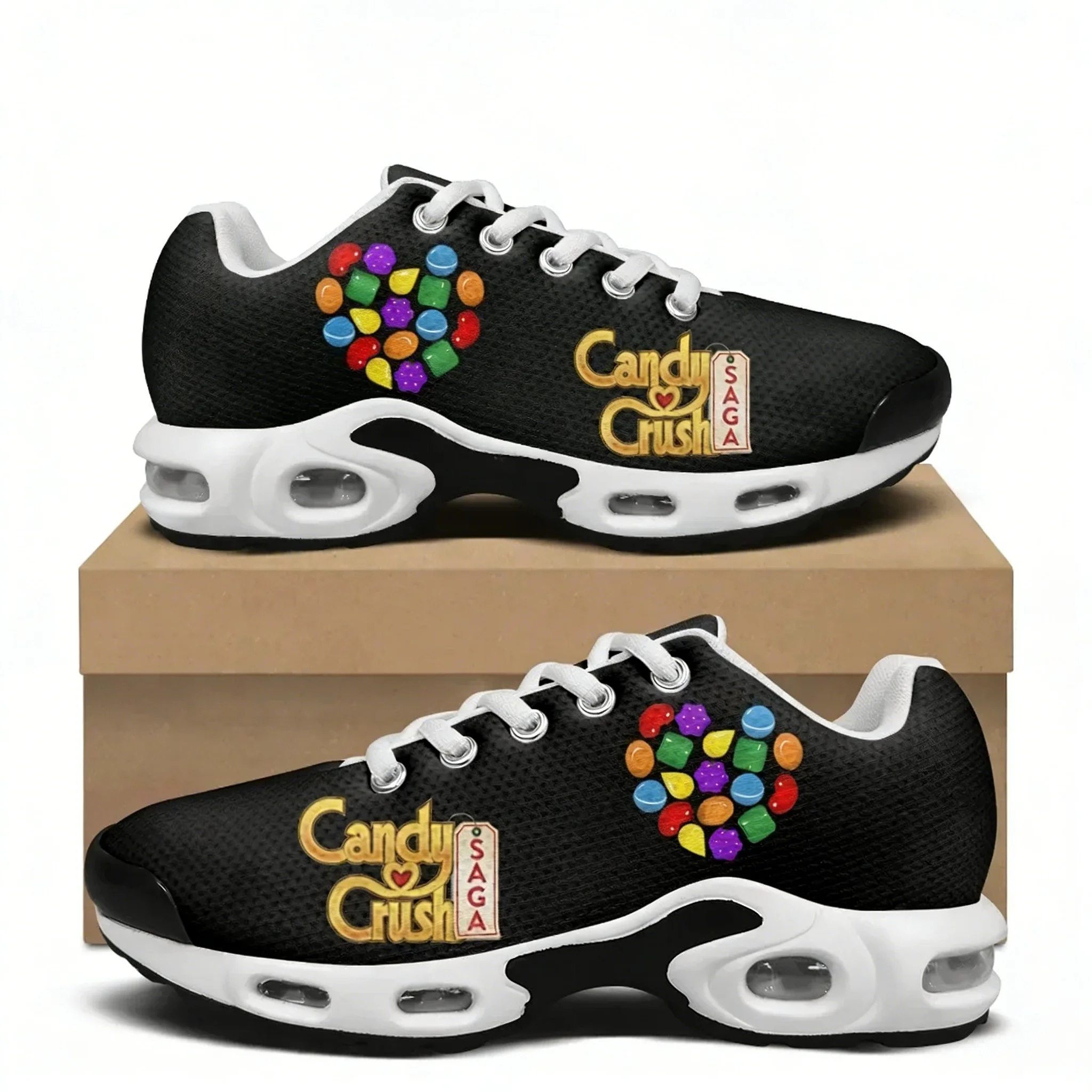 

Кроссовки на воздушной подушке Candy Crush Saga для мужчин, женщин и подростков, легкая спортивная обувь, высококачественные кроссовки для отдыха с сетчатым верхом