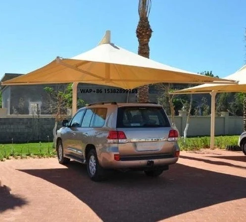 

Навес-тент для парковки автомобилей на открытом воздухе с мембранной конструкцией