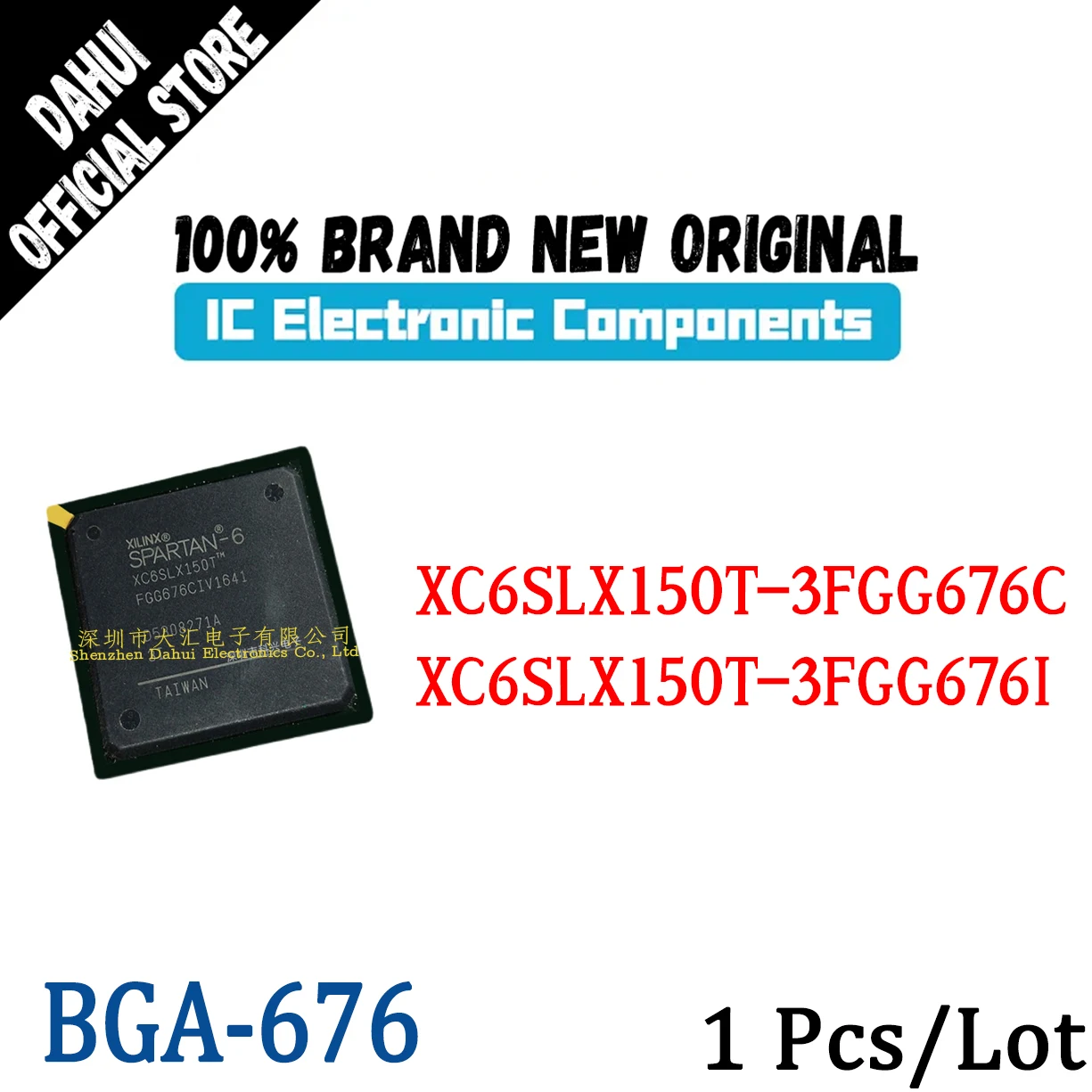 

XC6SLX150T-3FGG676C XC6SLX150T-3FGG676I BGA-676 Programming logic chip IC new original