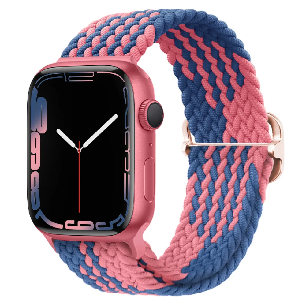 Nylon Strap For Apple Watch 12 11 10 9 8 7 46mm 42mm Adjustable Wristband iWatch Ultra4-3-2-1 49mm 6 5 4 SE 45mm 41mm 44mm Belt