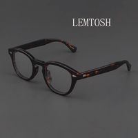 Men's Spectacle Frame Johnny Depp Lemtosh Style Glasses Clear Lens Brand Designer Male Acetate Frame Vintage Eyeglasses