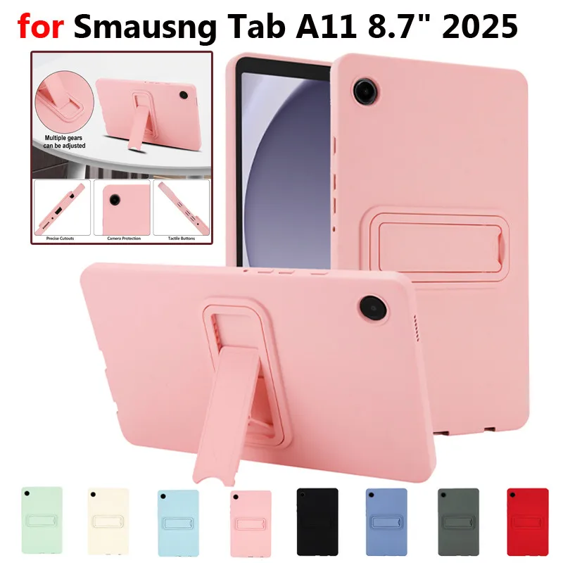 

Чехол для Smausng Galaxy Tab A11 8,7 дюйма 2025 SM-X133 X135, мягкий силиконовый гель из ТПУ, противоударный защитный чехол