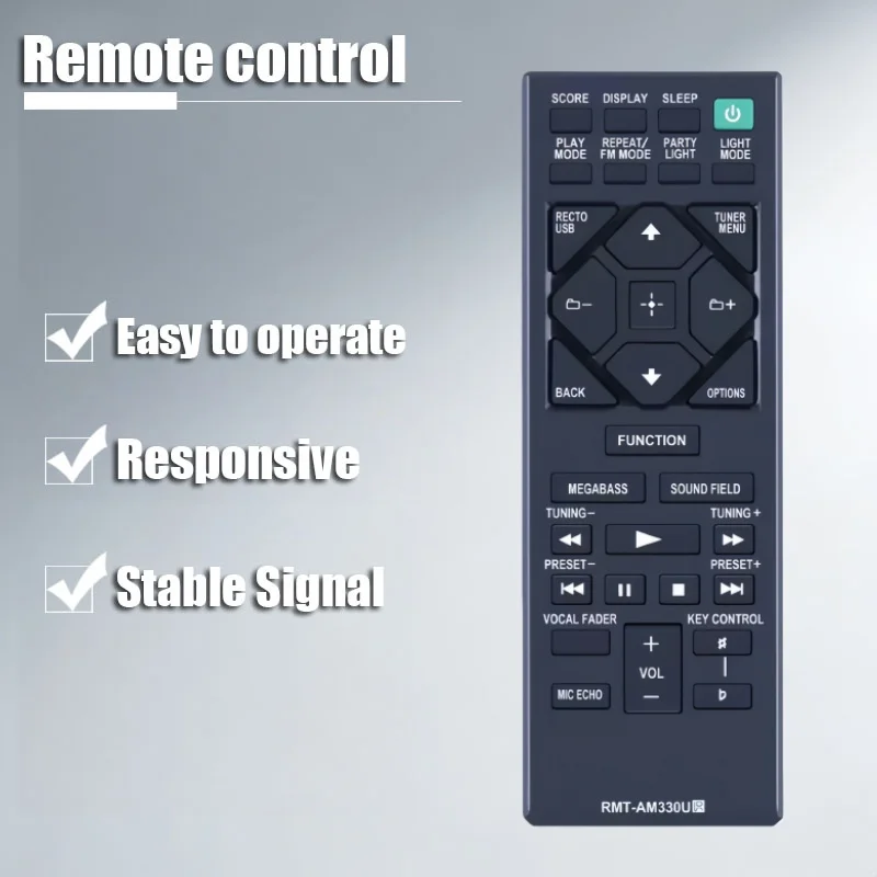 RMT-AM330U Remote Control ForSony Audio System MHC-V1] MHCV13 MHC-M20