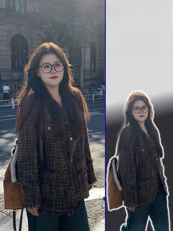 

Утепленное шерстяное пальто больших размеров для женщин: зимнее, повседневное, простое, с V-образным вырезом, длинными рукавами, на двойной пуговице