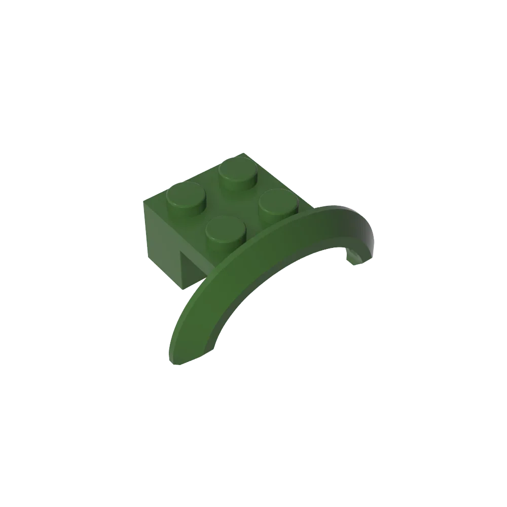 Gobricks Bouwstenen speelgoed GDS-1319 Voertuig, Spatbord 4x2 1/2x1 met Boog Rond compatibel met lego 98282 28579 geschenken