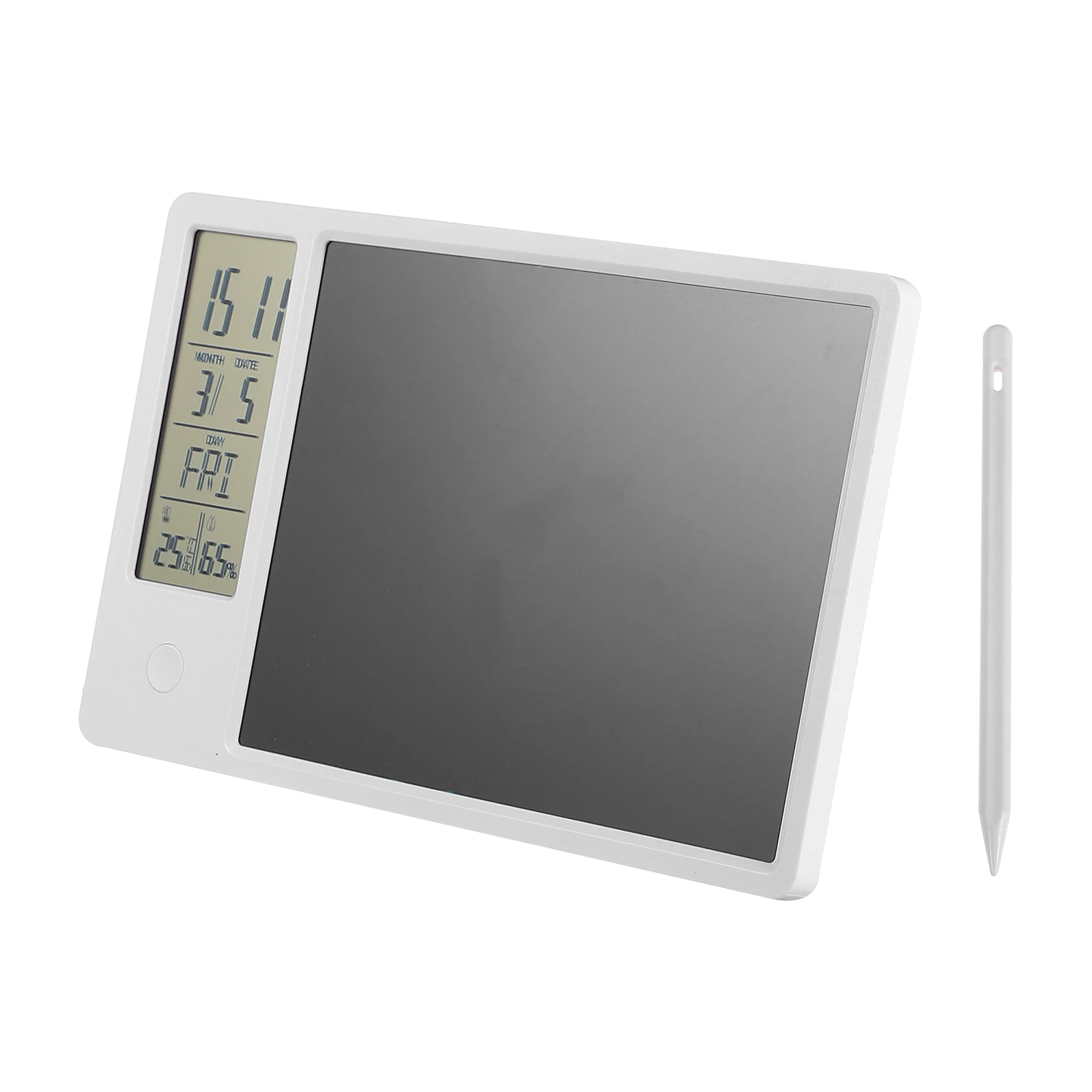 

LCD Writing Pad Electronic Calendar Clock Desk Tablet Digital Drawing Weather Memo Board Temperature Humidity Display Home Decor