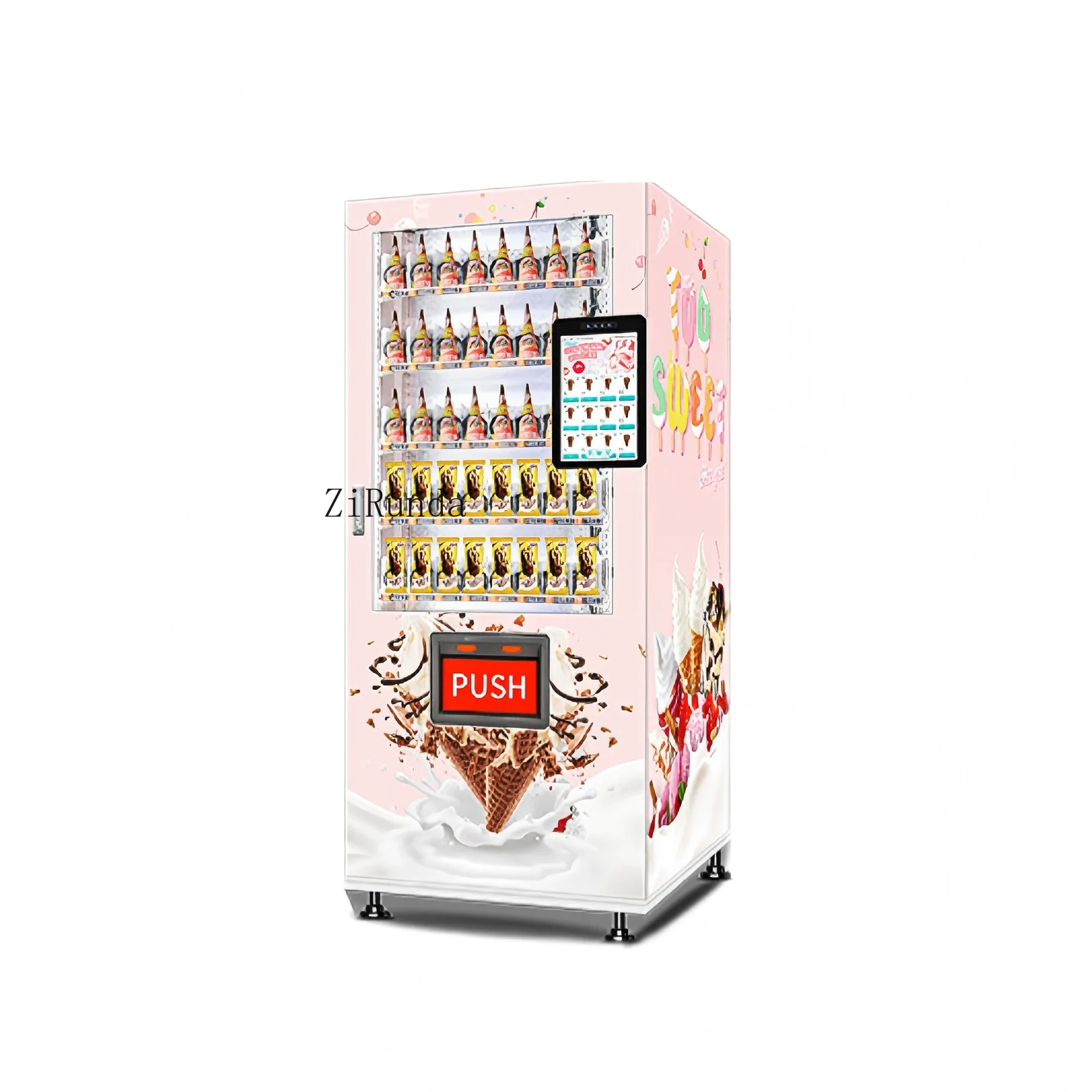 Distributore automatico di gelati morbidi per yogurt per auto a gettoni