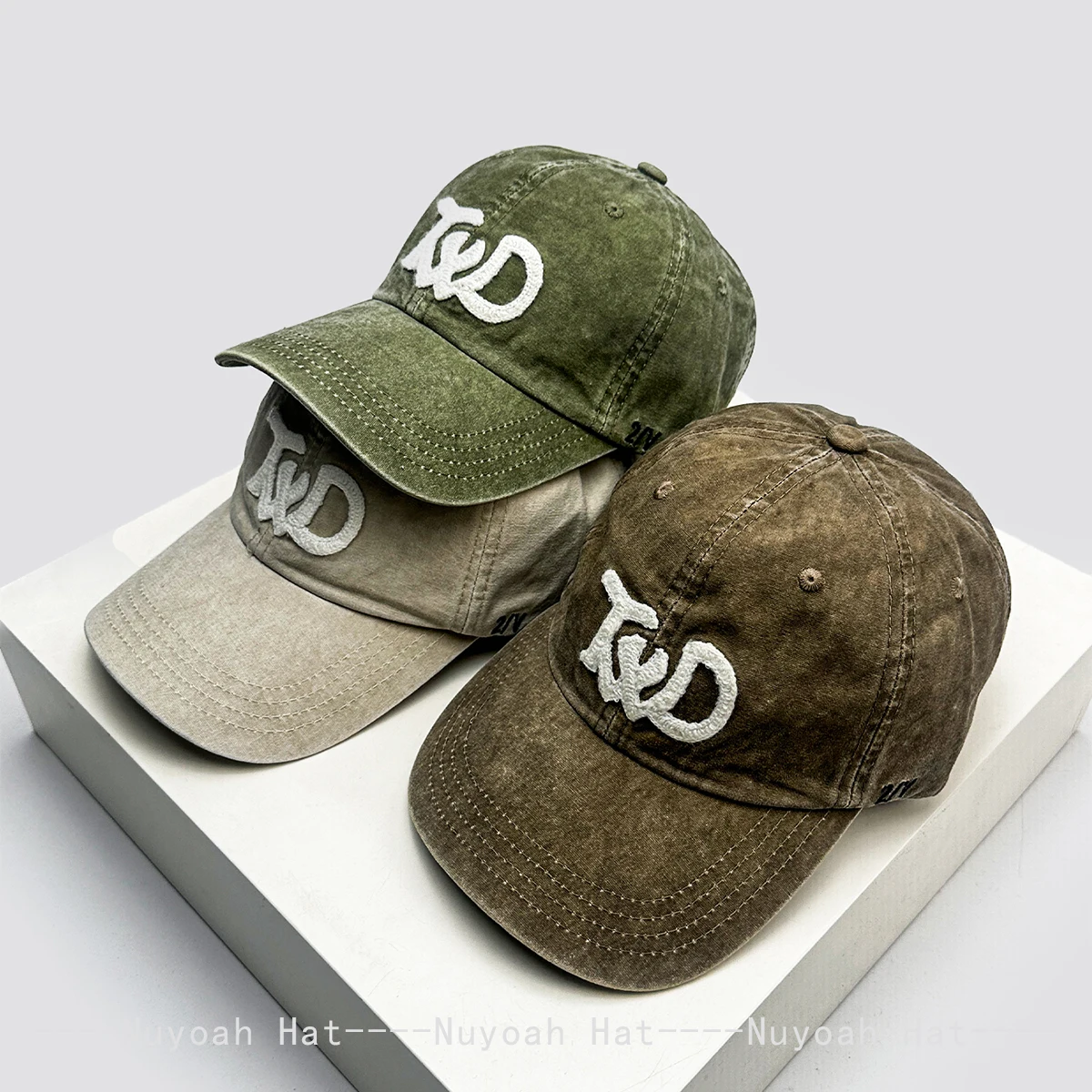 New Men Women Korean Street Retro Letters Baseball Hats Sunshade Distress Versatile Personal Peaked Caps Casual Fashion Outdoor