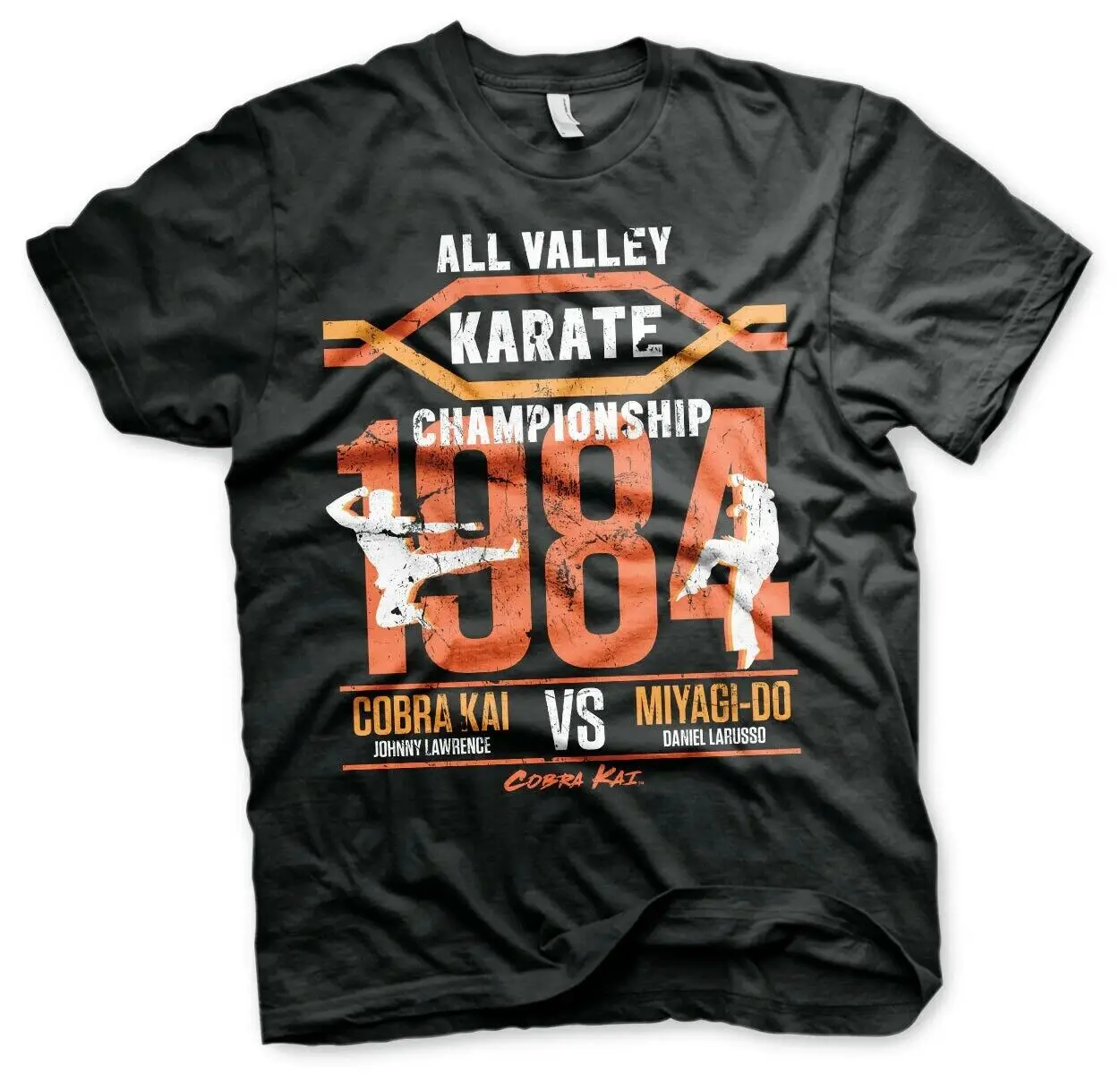 The Karate Kid Cobra Kai Official All Valley Championship Black T Shirt