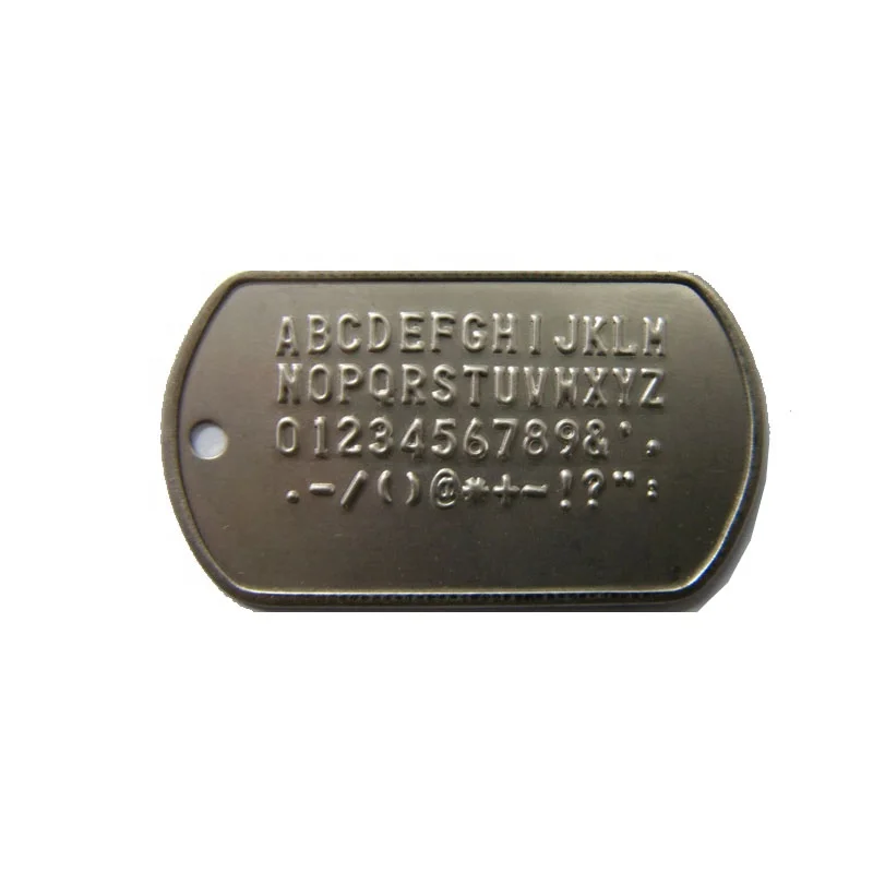 Aço inoxidável Dog Tag Embossing Machine, caráter, Pet Label, Manual, Placa Militar, Colar, 52 jardas