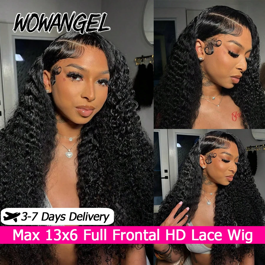 

Парик из 100% натуральных человеческих волос, 250% густоты, с HD-шлейкой 13x6, полностью закрытый, без клея, с эффектом водной волны, готовый к носке, предварительно выщипанный, из бразильских девственных волос