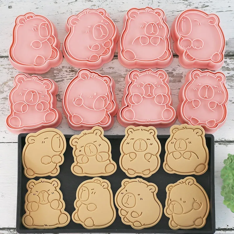 Dolphin Guinea Pig Figures Cookie Anime Cutters Cartoon DIY Bakery Mold Biscuit Press Stamp Embosser Sugar Pasty Cake Mould Toys