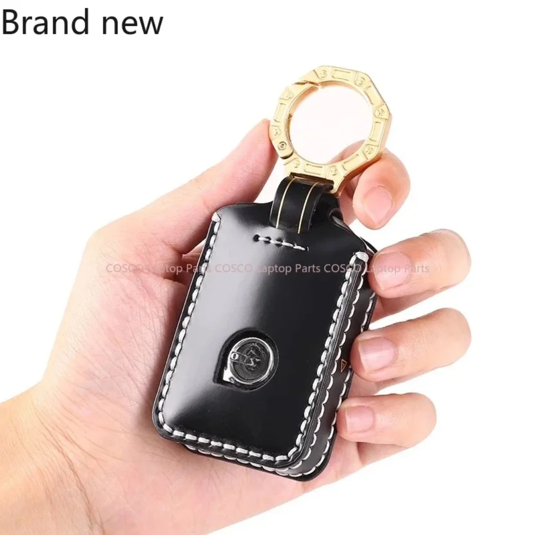 

For Volvo Key Case S60 XC60 S90 XC90 XC40 V90 Premium Genuine Leather Handmade Car Key Shell Protective Cover