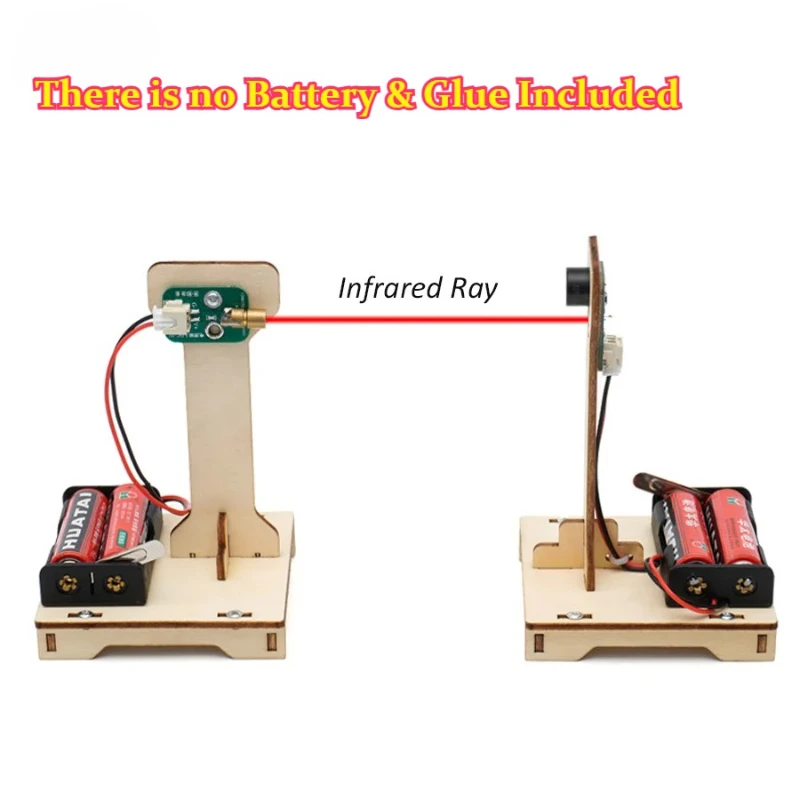 DIY Anti-theft Alarm Technological Science Experimental Tool Kit Learning Educational Wooden Puzzle Games
