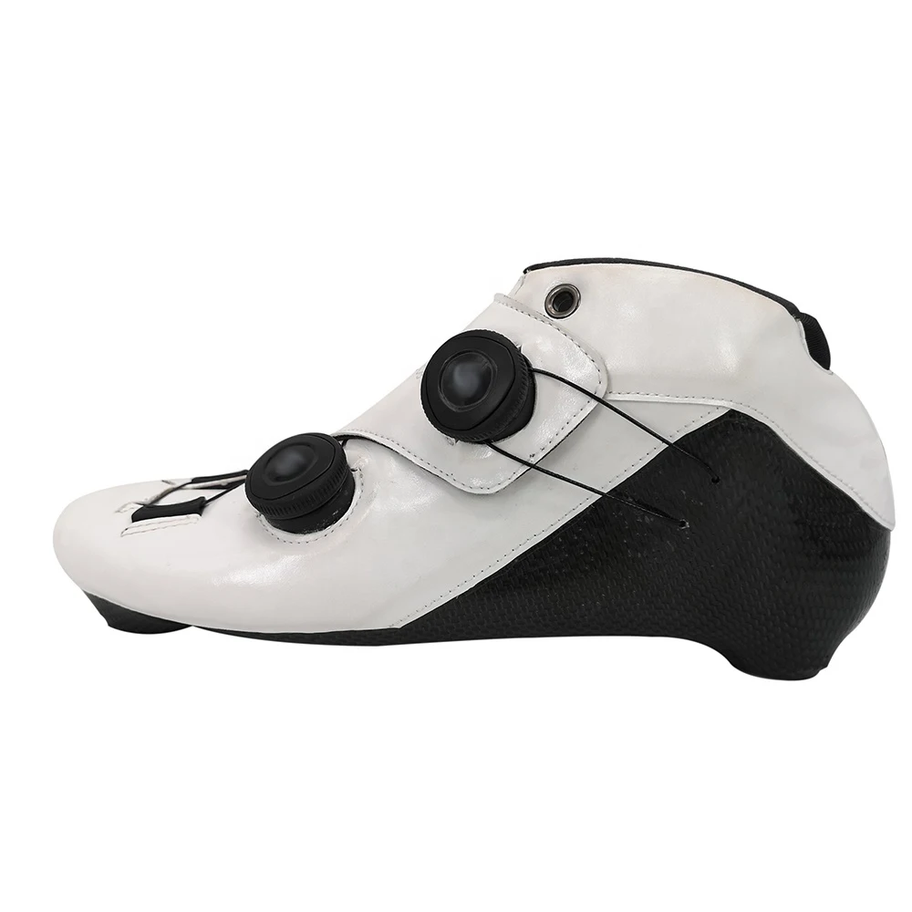 Botas de patines de velocidad de carreras de fibra de carbono para adultos, venta al por mayor