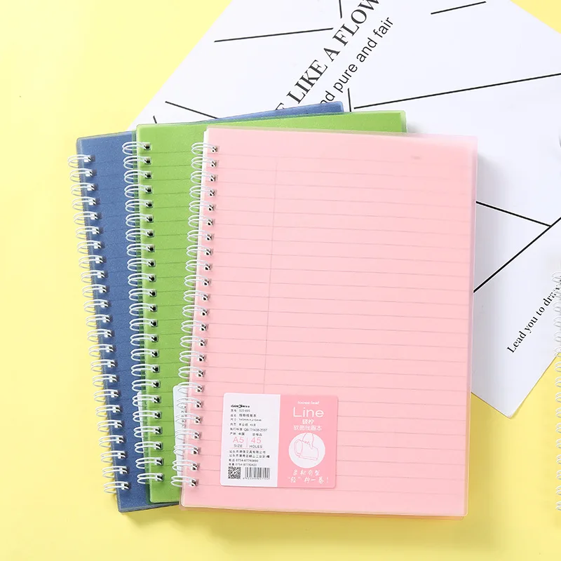 2023 Simple Notebook Coil Note Book No Hand Coil Notebook Stationery Small Fresh Diary Middle Coilless Journal Notebook