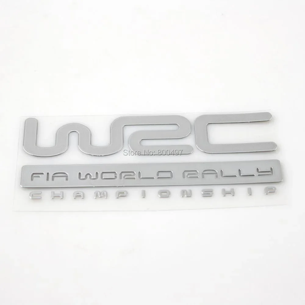 QA Car Styling Car Trunk Nickel Alloy Badge Adhesive Emblem Sticker Accessory Decal For WRC FIA World Rally Championship