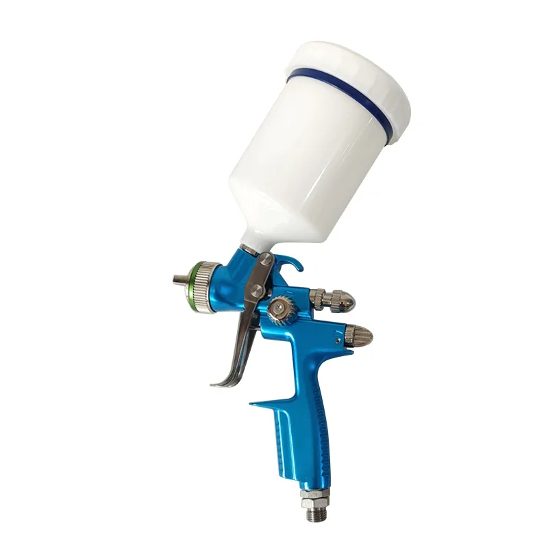 dam1.3Nozzle Gravity-Type Low-Pressure Manual Pot Paint Spray Gun Automotive Sheet Metal Paint High Atomization Furniture Topcoa