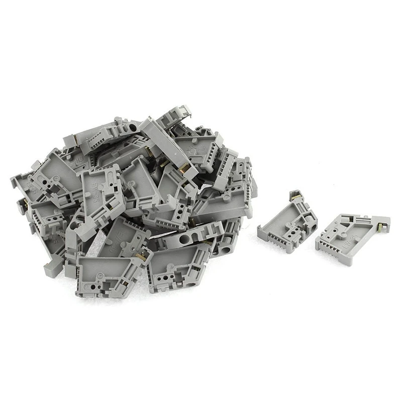 200Pcs 35Mm DIN Rail Terminal Block End Stopper Mounting Clips