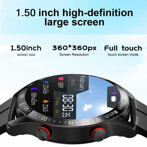 Imagen 2 del producto Huawei-reloj inteligente para hombre, pulsera con llamadas, Bluetooth, pantalla HD x 360 de 2024, monitor de ritmo cardíaco, Fitness, ECG + PPG, para negocios, novedad de 360