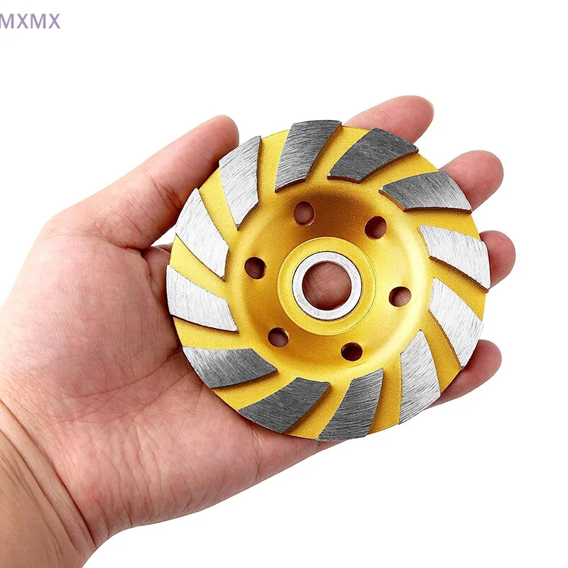 4 นิ้วคอนกรีต Turbo เพชรบดถ้วยล้อ 12 Segs Heavy Duty เครื่องบดมุมล้อสําหรับเครื่องบดมุม