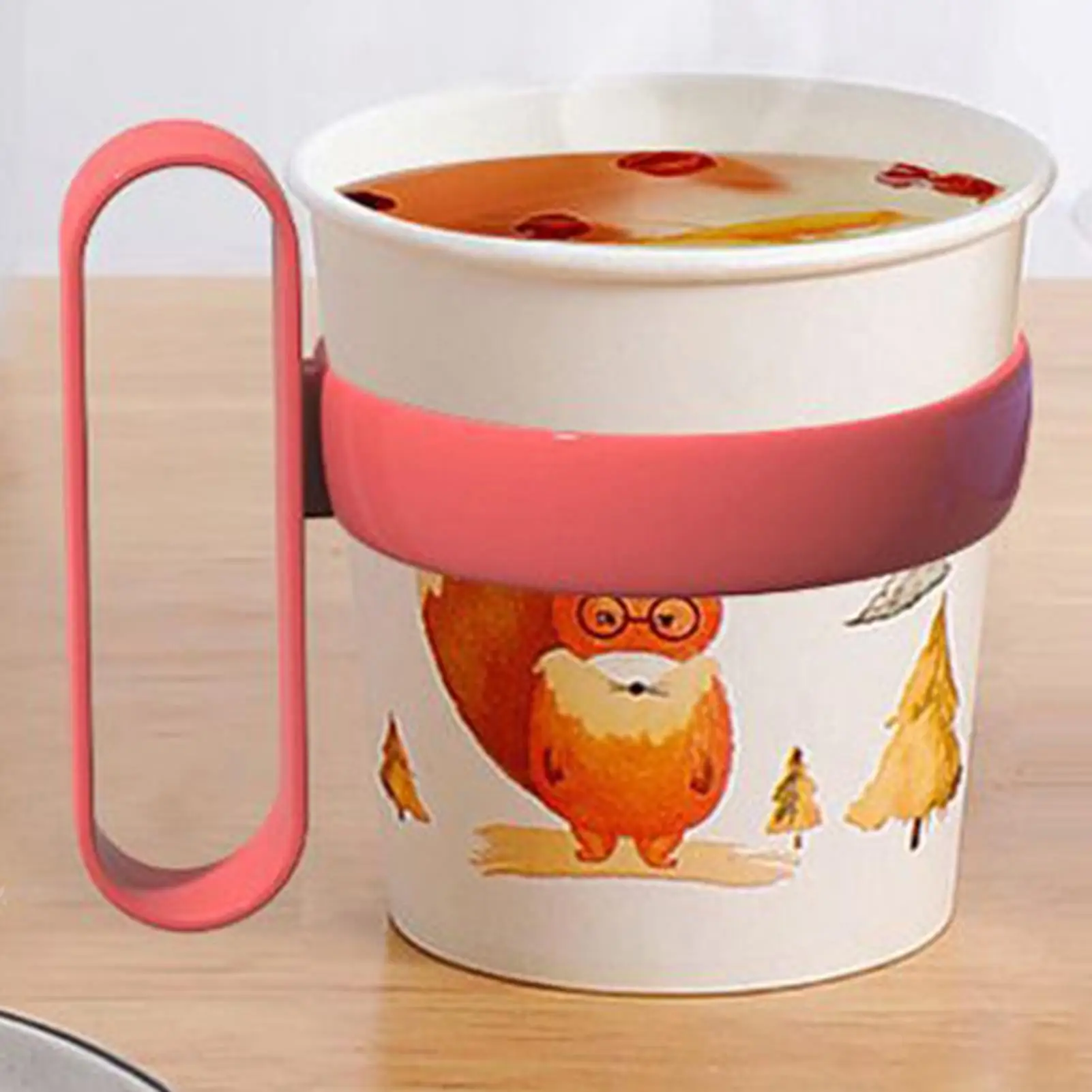 Anti Scalding Cup Holder 10Pcs/set Removable Spill-Proof Hot Water Grip For Coffee Water Drinking Color Random
