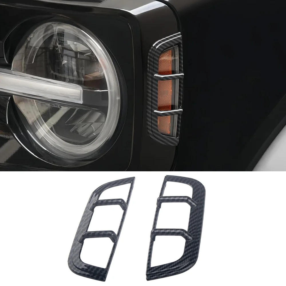 

Car Front Side Warning Lamp Cover Turn Signals Light Protector Guard Trim for Ford Bronco 2/4Door 2021-2025 Exterior Accessories