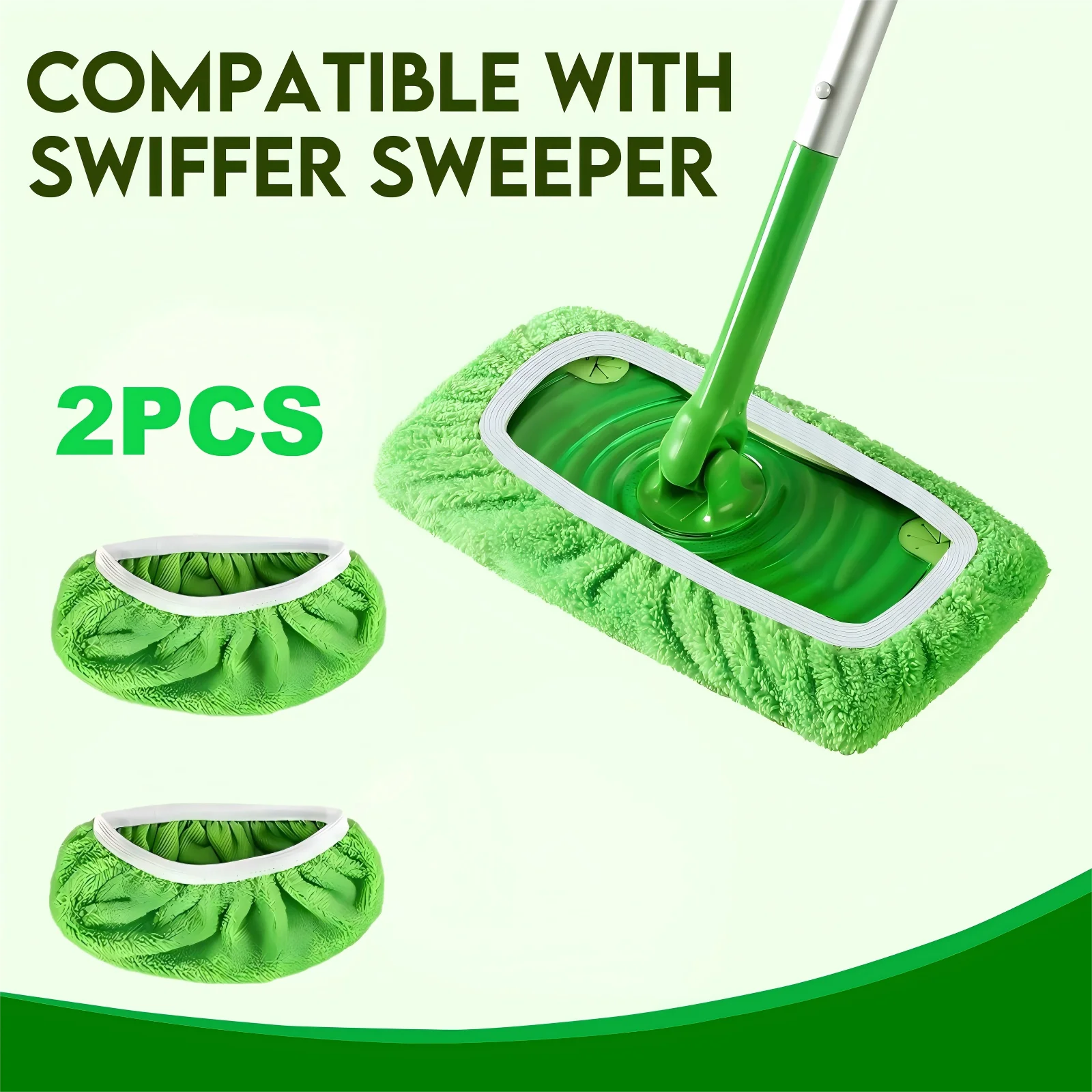Almohadillas reutilizables de microfibra compatibles con trapeador barredor, recambios de almohadillas de repuesto para trapeador húmedo y paños de barrido en seco lavables