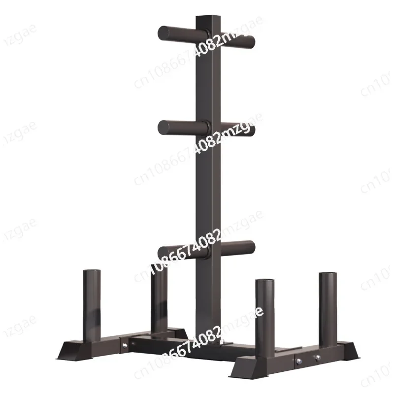 Multifunctional large hole small hole bell piece storage rack barbell bar storage rack barbell piece rack gym private