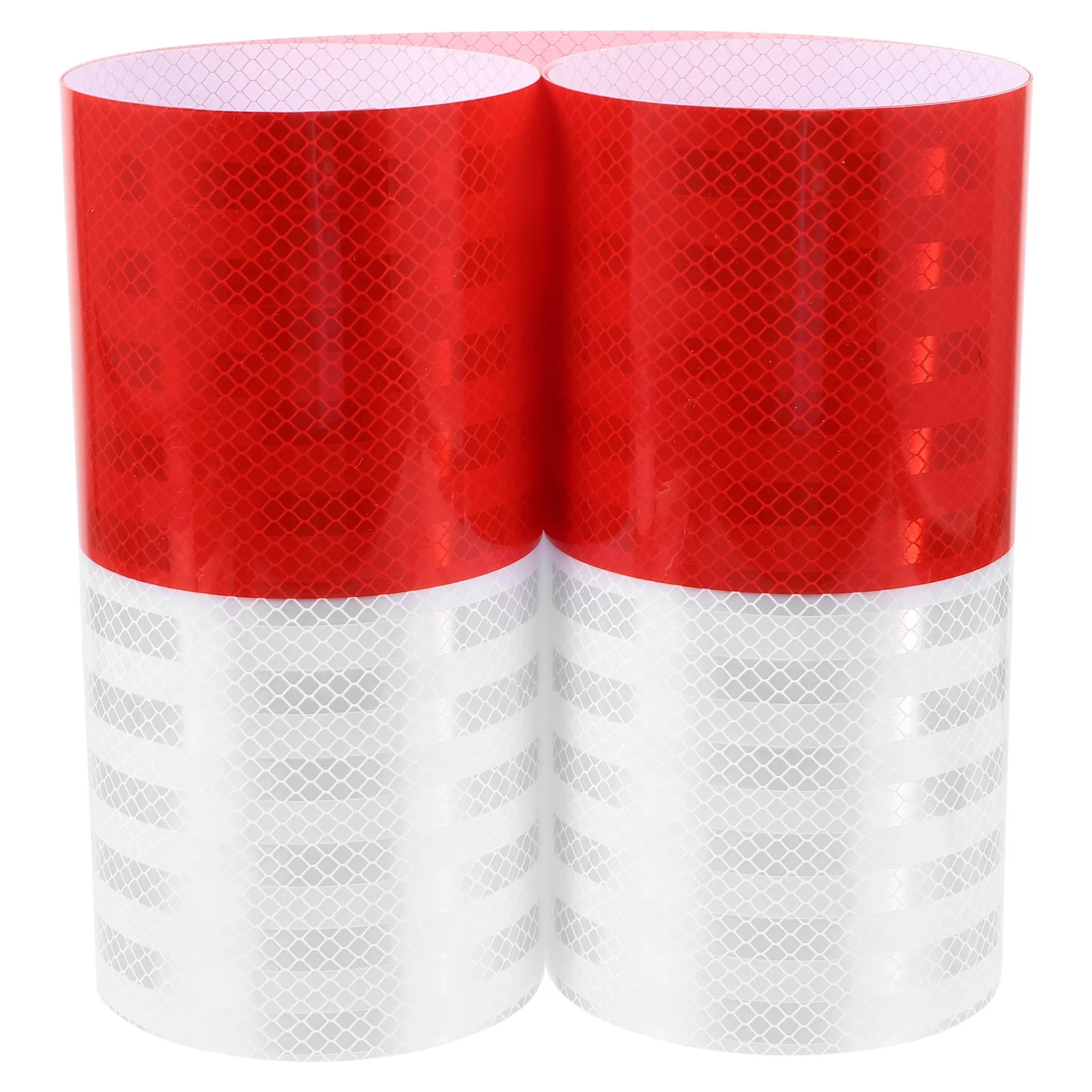 

1 Roll Reflective Tape Alternating Colors for Driveway Security Posts Electric Poles Tear Resistant Warning Safety Tape Outdoor