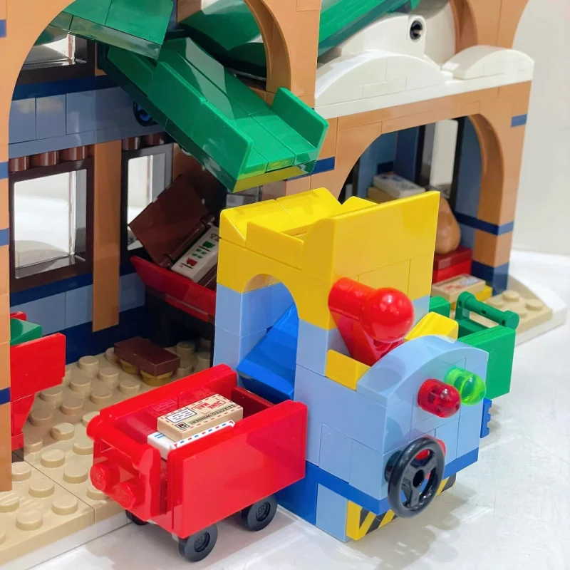 جديد صالح 10339 سانتا مكتب بريد اللبنات الجمعية الشتاء العمارة نموذج الطوب لعبة للكبار الاطفال هدايا عيد الميلاد #3