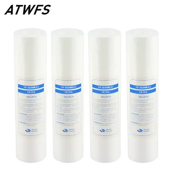 ATWFS 4-Pack 1-Micron PP Cotton Sediment Water Filter Cartridges